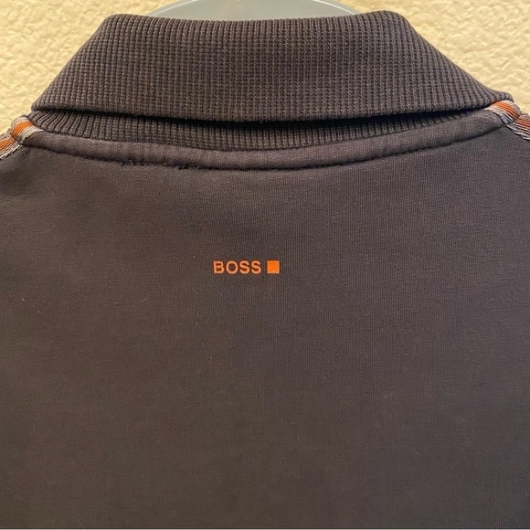 HUGO BOSS Men Chocolate Brown Full Zip Casual Jacket Size Large - Picture 5 of 9